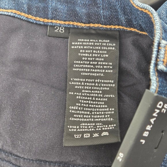 J Brand 8314T178 Blue Denim Selena Arcade Mid Rise Crop Boot Jeans Women 28 NWT - Picture 10 of 15